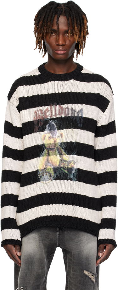 Sweater We11done We11done Punk Teddy Striped Sweater Flerfarvet | WD-KT0-25-655-U-IV, 0