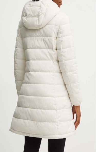 Puffer jakke GUESS Long Puffer Coat With Hood Hvid | V4YL05WF3X0-G1O6, 1