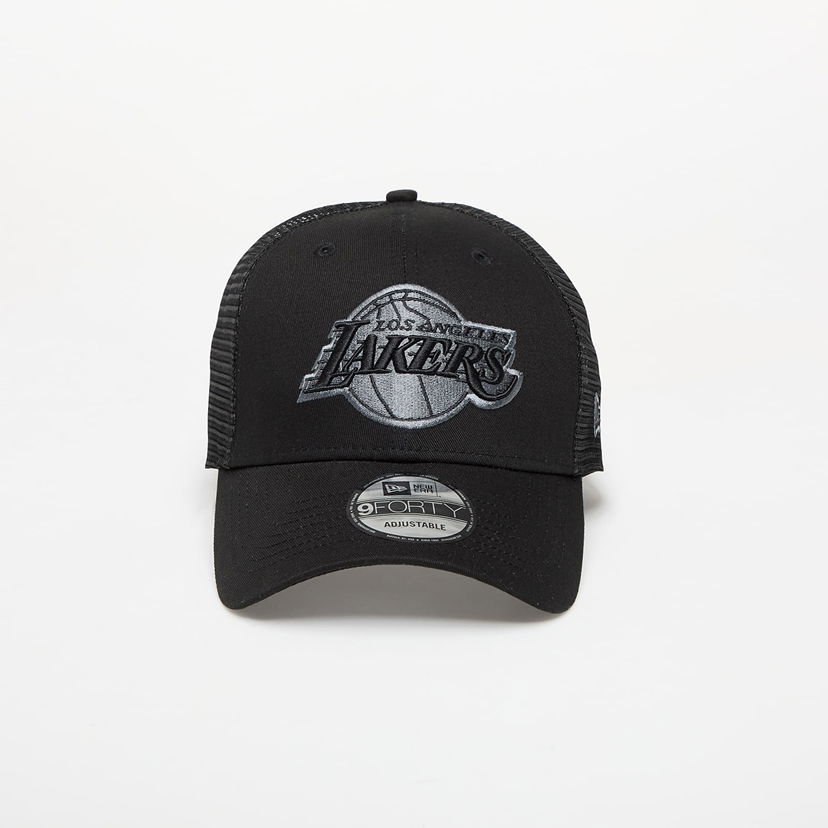 Kasket New Era Los Angeles Lakers NBA 9FORTY Trucker Adjustable Cap Sort | 60667432