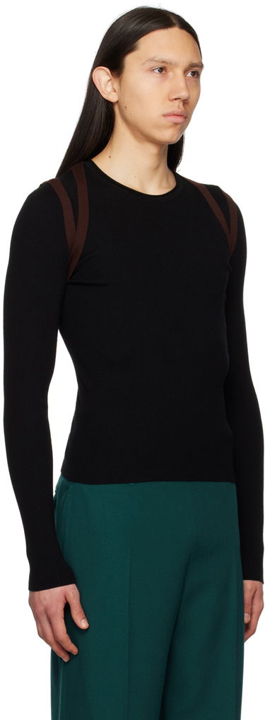Sweater Dion Lee Harness Long Sleeve T-Shirt Sort | C7185S23, 1