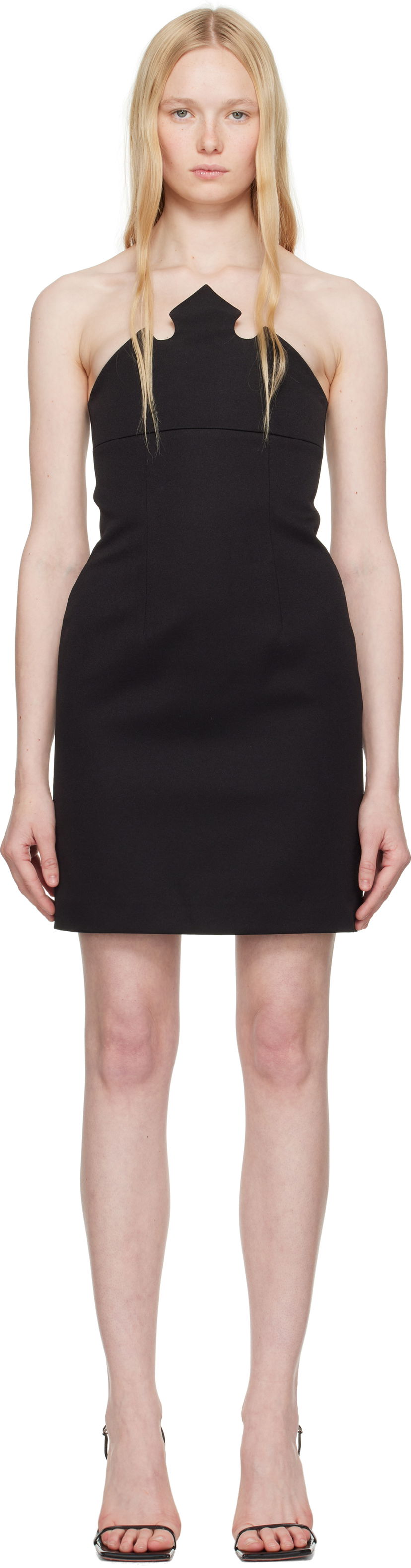 Kjole Coperni Coperni Crown Minidress Sort | DR184F3004