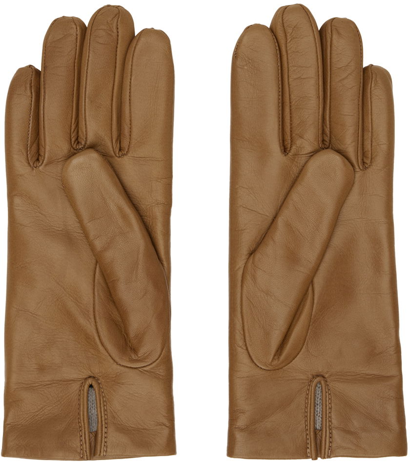 Handsker Max Mara Max Mara Leather Gloves Brun | 2345660237600 MM02232, 1