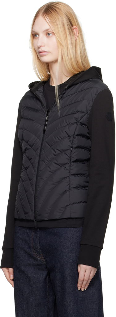 Sweatshirt Moncler Moncler Zip Up Hooded Down Cardigan Sort | K10938G00020809KZ, 3