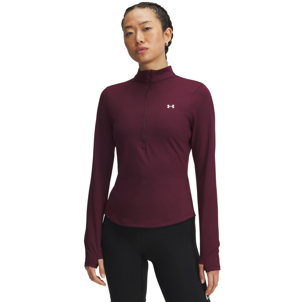 T-shirt Under Armour Motion Long Sleeve 1/2 Zip Top Bourgogne | 6001618-600, 0