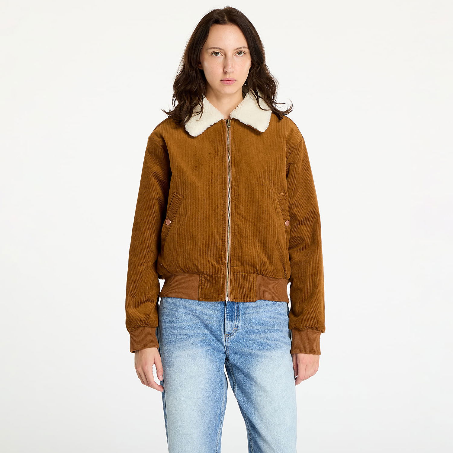Jakke Wrangler Aviator Jacket Monks Robe Brun | 112356507, 0