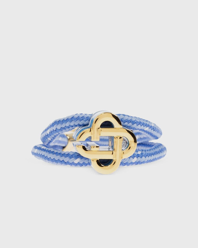 Armbånd Casablanca Cord Bracelet with Clover Clasp Blå | APF25-JW-294-03