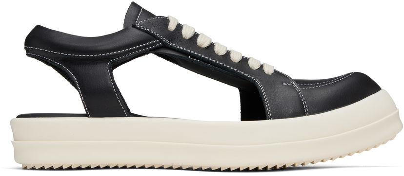 Tøj Rick Owens Rick Owens Hollywood Hollowed Vintage Sneaks Sort | RU01E5888 LCO