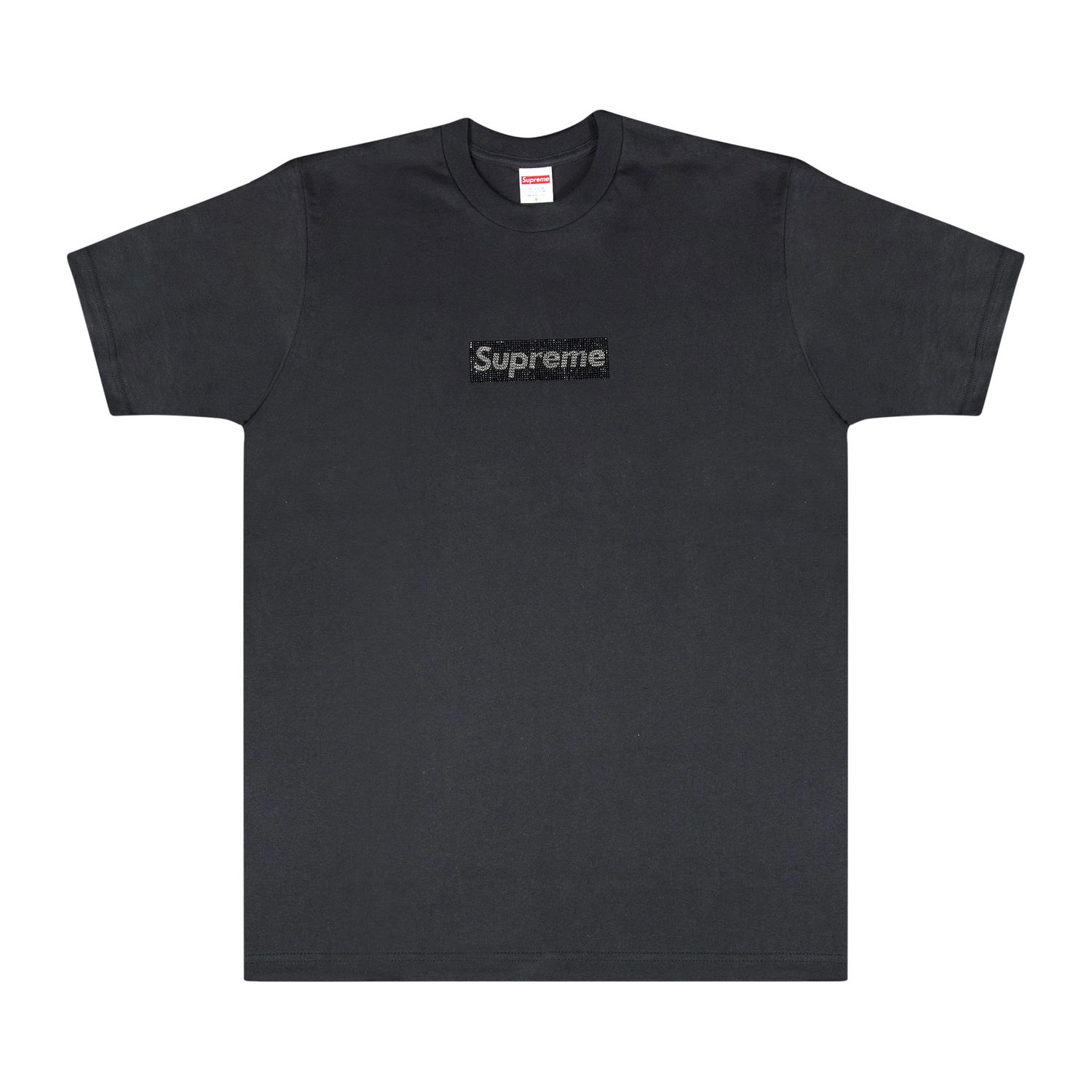 T-shirt Supreme Swarovski x Box Logo T-Shirt Sort | SS19T1 BLACK, 1