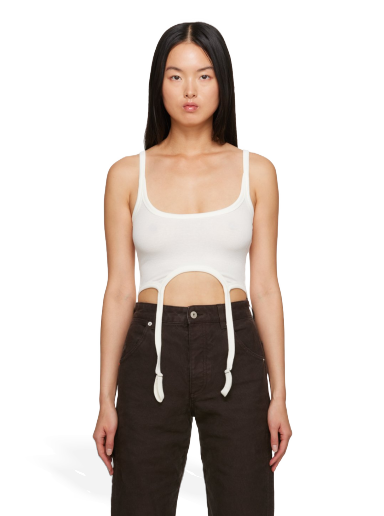 Tanktop HERON PRESTON Hooks Tank Top Hvid | HWAC005F23JER0010400