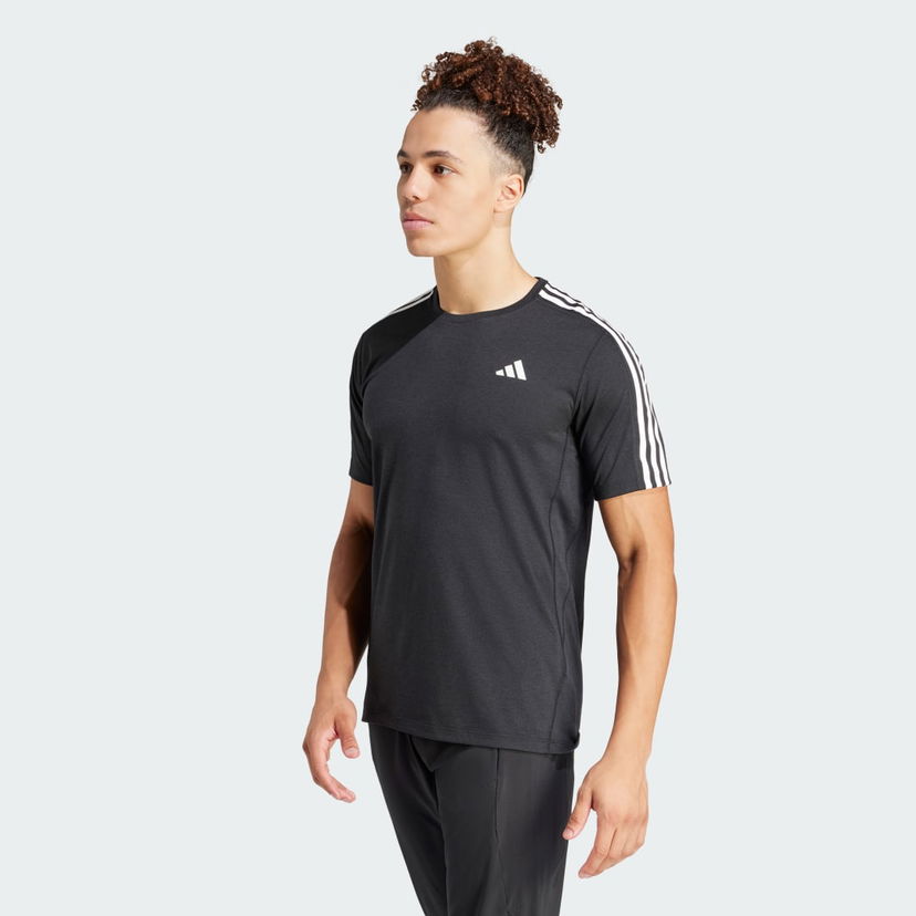 T-shirt adidas Performance Own the Run 3-Stripes Tee Sort | IQ3834