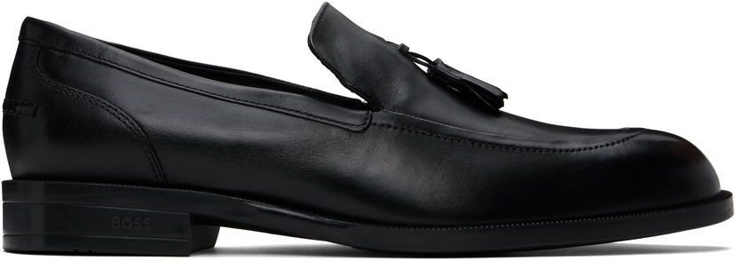 Sneakers og sko BOSS BOSS Tassel Leather Loafers Sort | 50531305