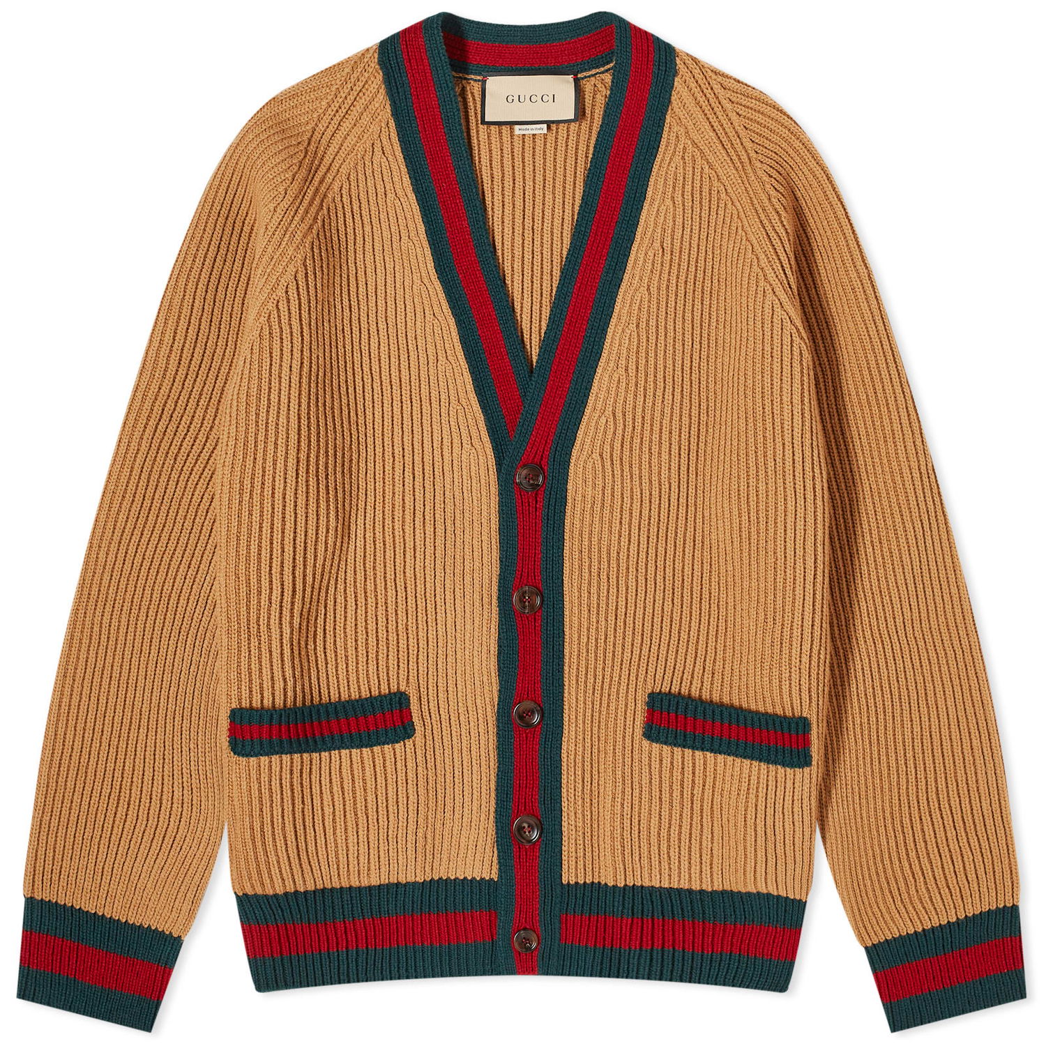 Sweater Gucci GRG Knit Cardigan Orange | 763351-XKDNE-2149, 0