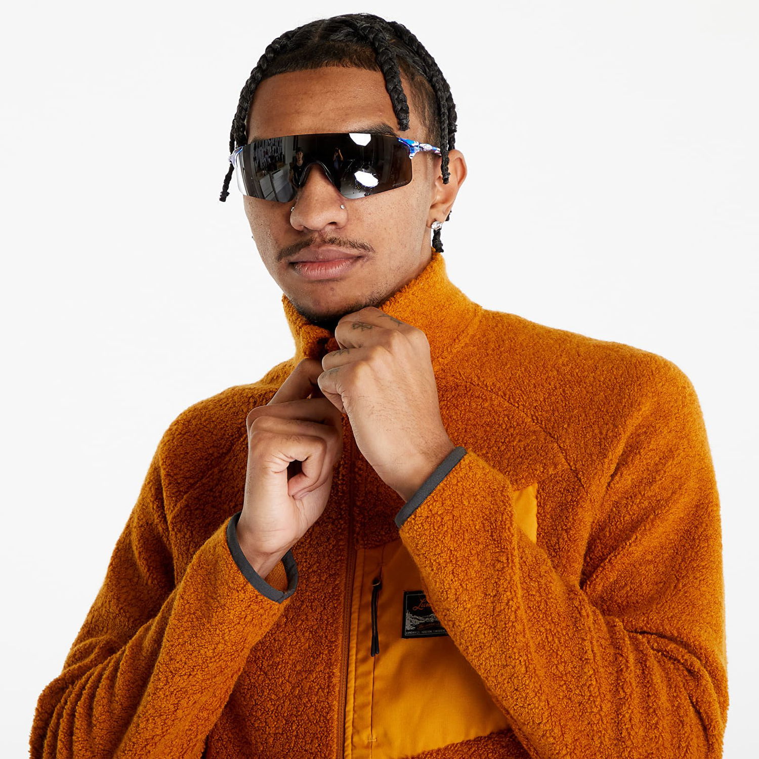 Sweater Lundhags Lundhags Flok Pile Wool Fleece Jacket Orange | 1113100-006, 1