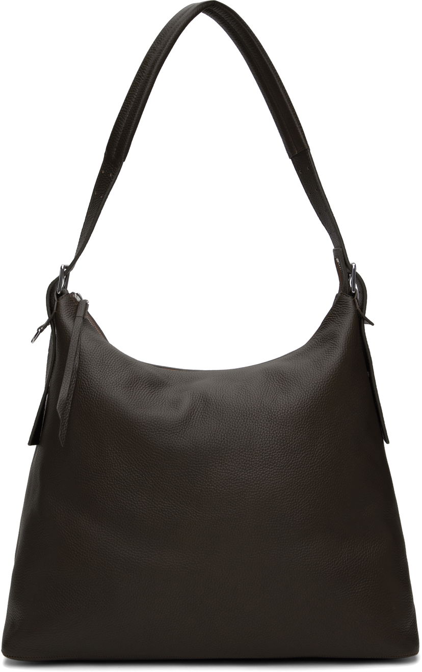 Mulepose LEMAIRE Lemaire Week-End Leather Shoulder Bag Grøn | BG0050 LL0053