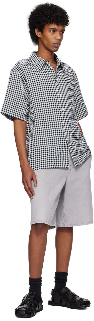Skjorte Marni Marni Gingham Seersucker Shirt Sort | CUMU0331S0 UTN929, 3