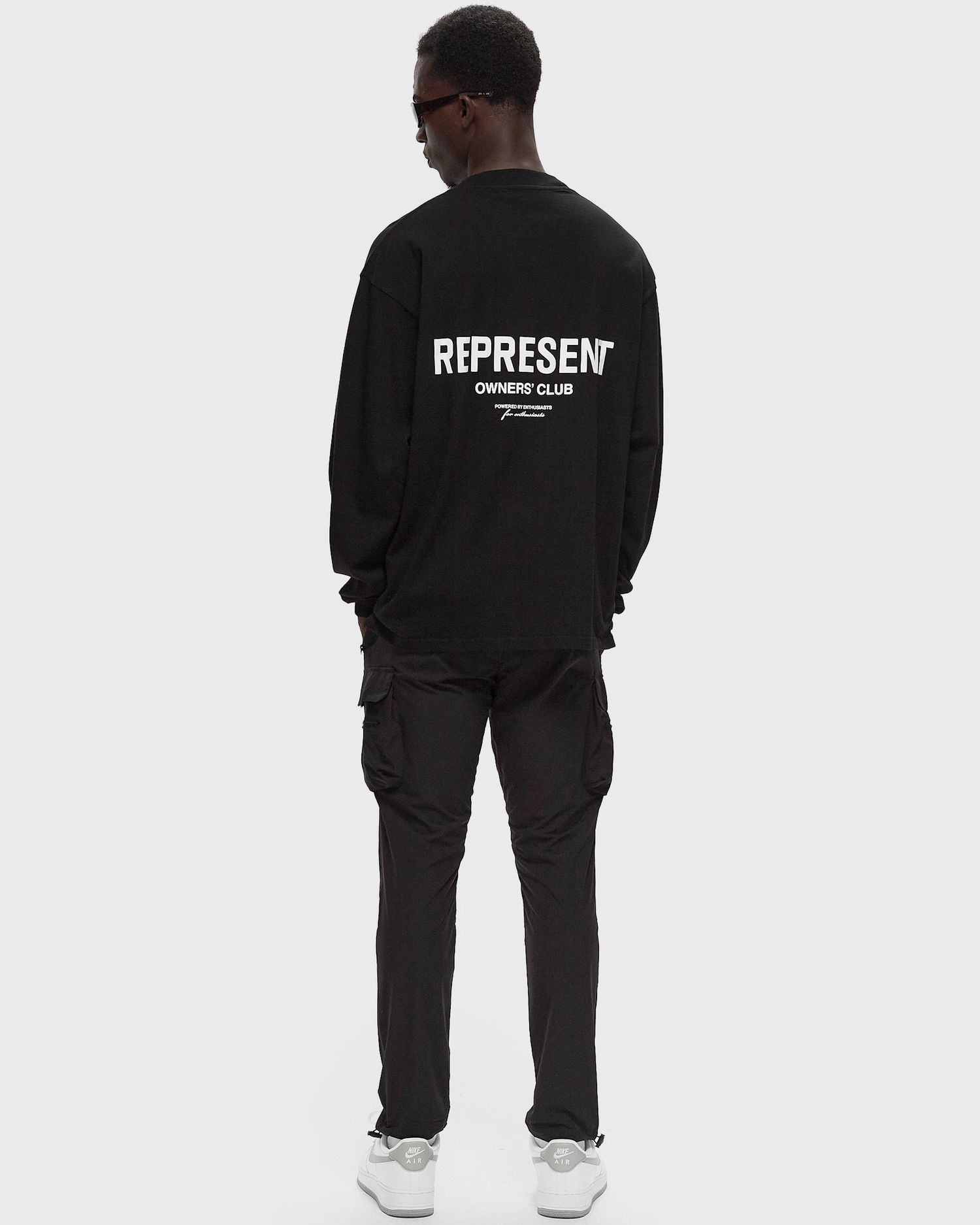 T-shirt Represent Clo REPRESENT OWNERS CLUB LS TEE Sort | OCM41119-001, 1