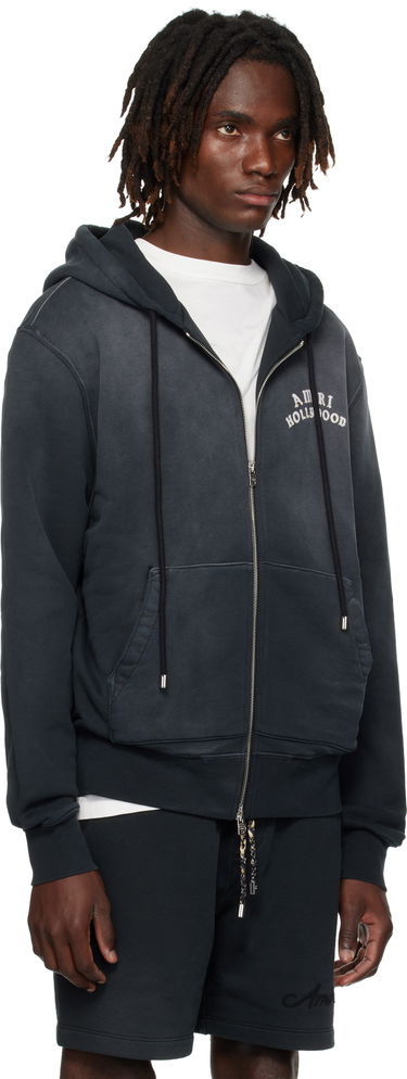 Sweatshirt AMIRI AMIRI Hollywood Zip Hoodie Sort | AMJYHD1132, 1