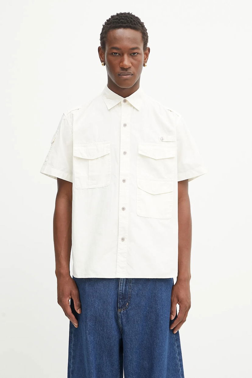 Skjorte Human Made Human Made Woven Shirt Hvid | HM29SH020