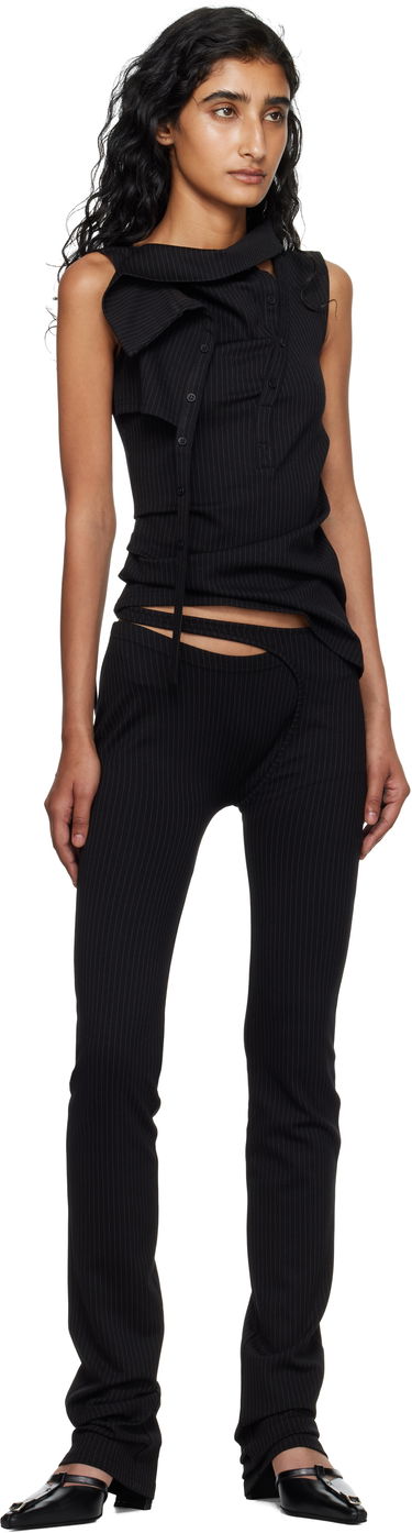 Leggings Ottolinger Ottolinger Ada Pinstripe Leggings Sort | 102-800603-03, 3