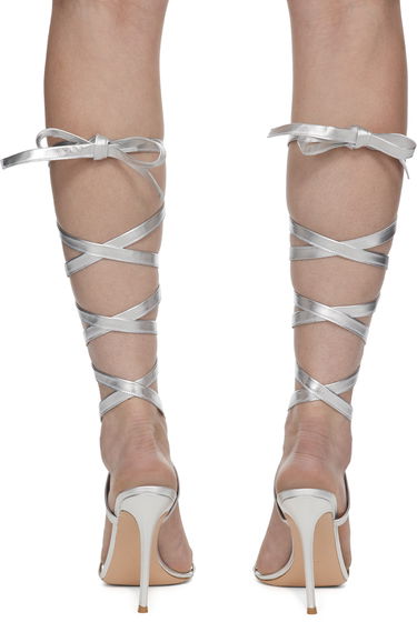 Tilbehør Gianvito Rossi Gianvito Rossi Exclusive Heeled Lace-Up Sandals Metalisk | G32325.15RIC.NPS, 1