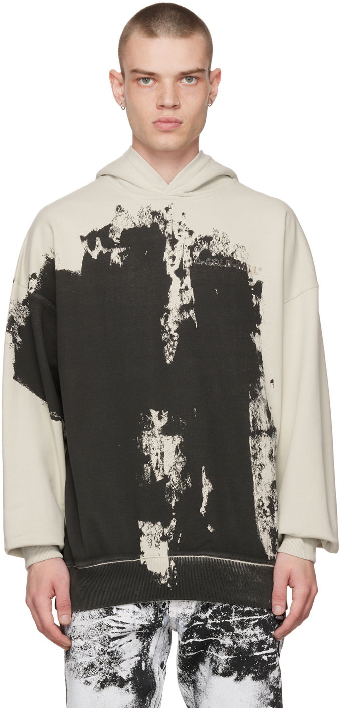 Sweatshirt A-COLD-WALL* Off-White & Black Print Beige | ACWMW086, 0