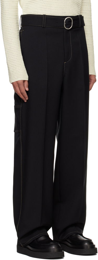 Bukser Jil Sander Jil Sander Belted Trousers Sort | J22KA0255_J70001, 1