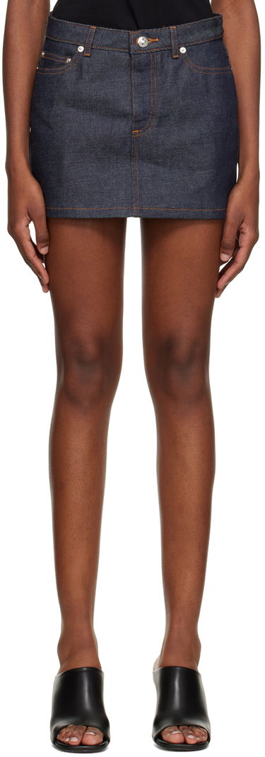 Nederdel A.P.C. Denim Mini Skirt Blå | CODBS-F06093, 0