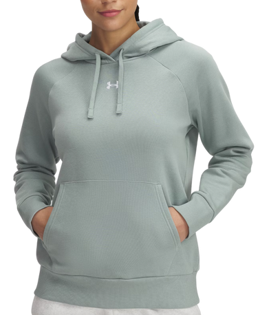 Sweatshirt Under Armour Under Armour Rival Fleece Hoodie Grøn | 1379500-348, 0