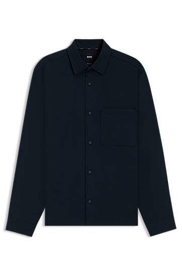 Skjorte BOSS Relaxed Fit Performance Stretch Twill Shirt Mørkeblå | 50545325, 0