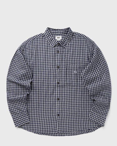 Skjorte OBEY Bigwig Andy Woven Shirt Mørkeblå | 181200413-ANV, 1