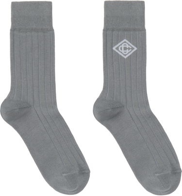 Sokker Casablanca Dress Socks With Logo Grå | APS25-ACC-086-02, 1