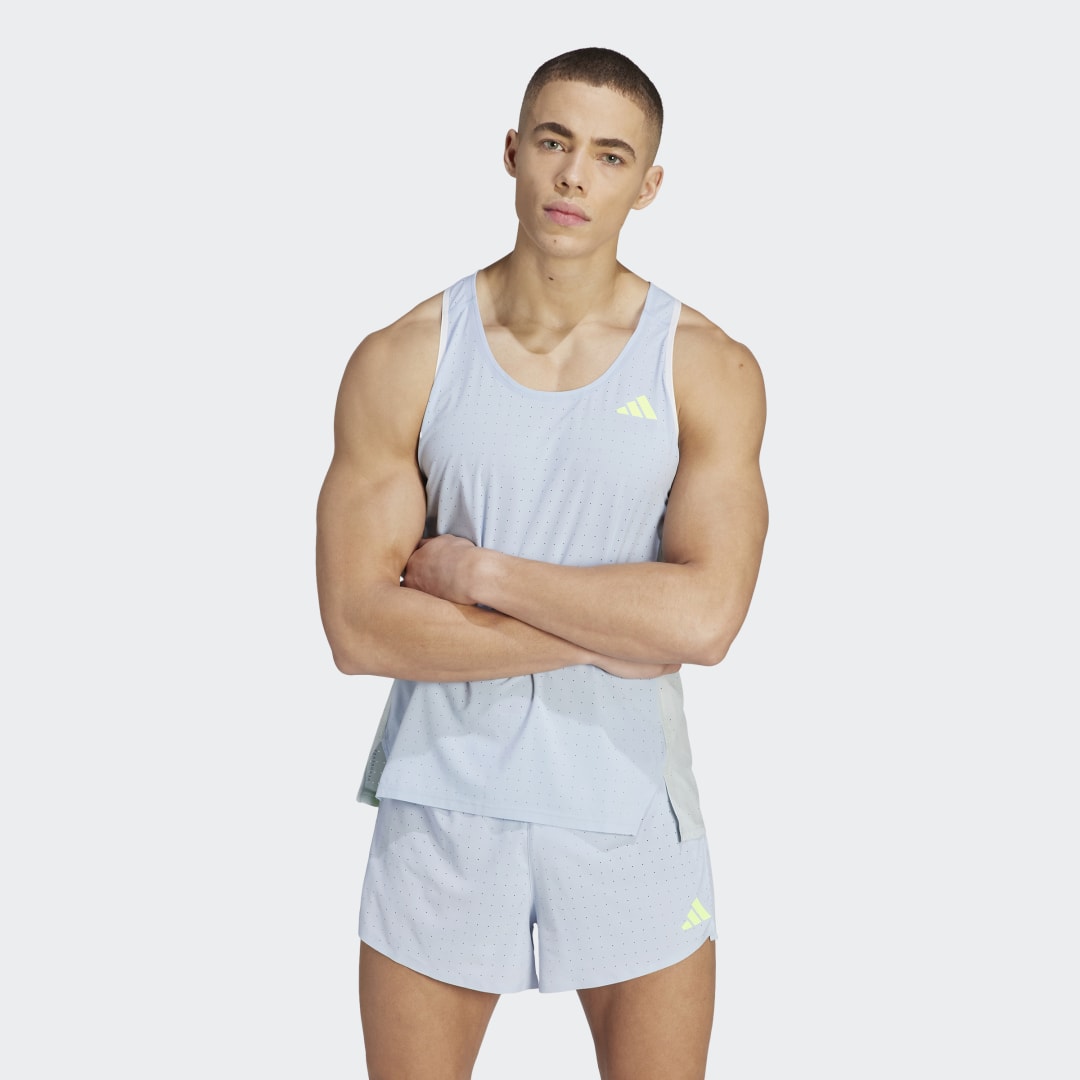 Tanktop adidas Performance Adizero Running Turkis | IM4168, 0