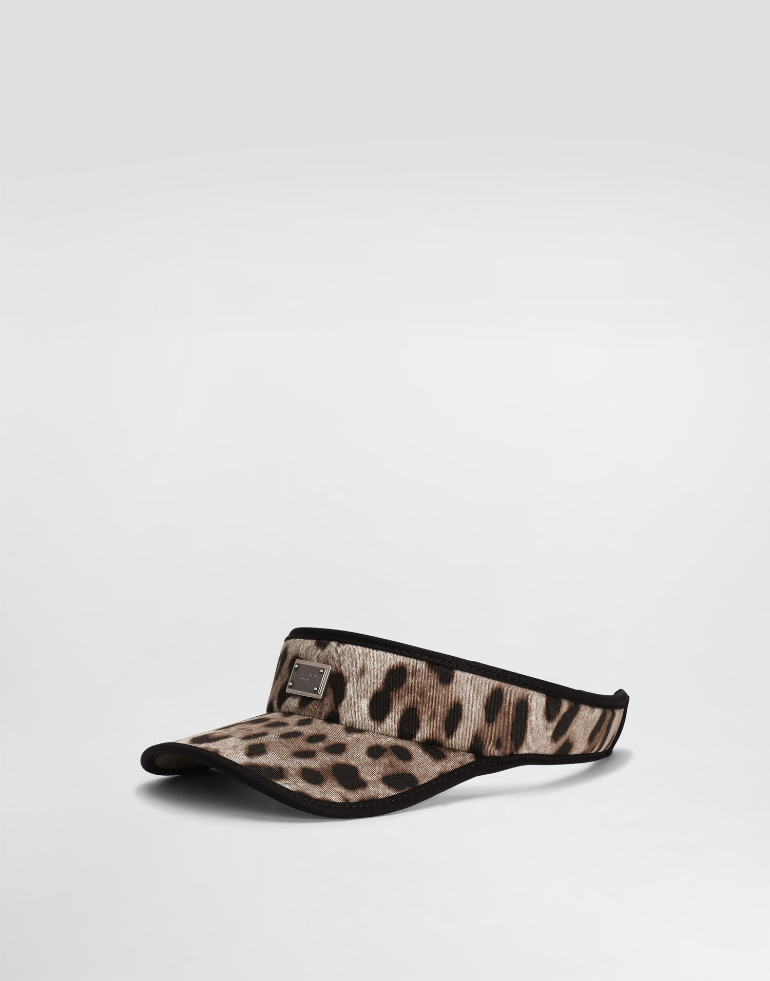 Kasketter og hatte Dolce & Gabbana Dolce & Gabbana Leopard-Print Cotton Visor Brun | GH910AFSFAGHY13M, 0