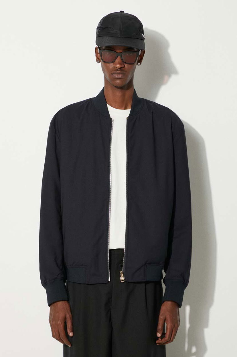 Bomberjakke Paul Smith Paul Smith Wool Bomber Jacket Sort | M1R.052Z.N02212