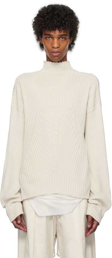 Sweater Rick Owens Rick Owens Hollywood Tabard Sweater Beige | RU01E5663 KEC, 0