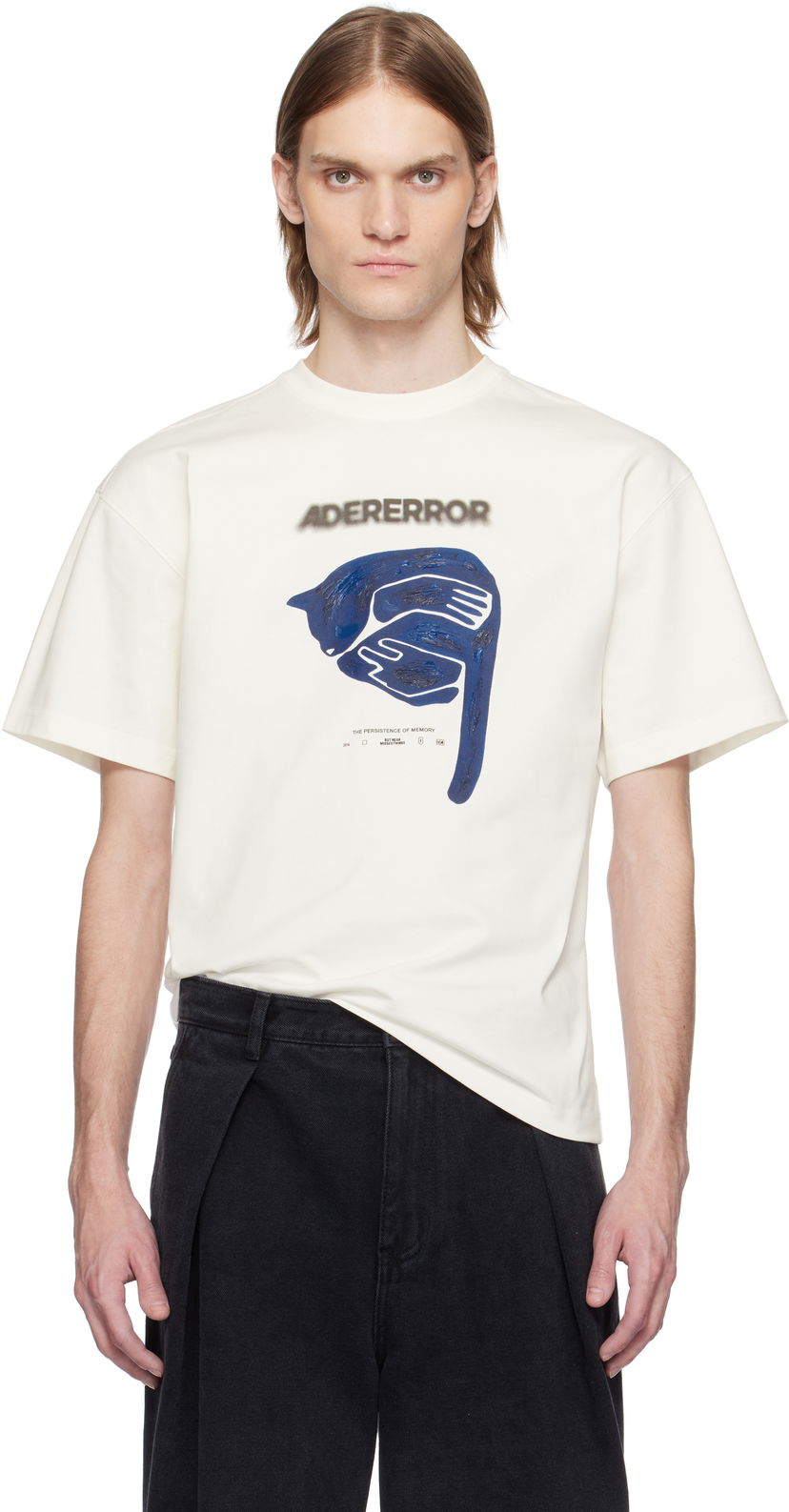 T-shirt ADER ERROR ADER error Printed T-Shirt Hvid | BO01SSTS0115OW