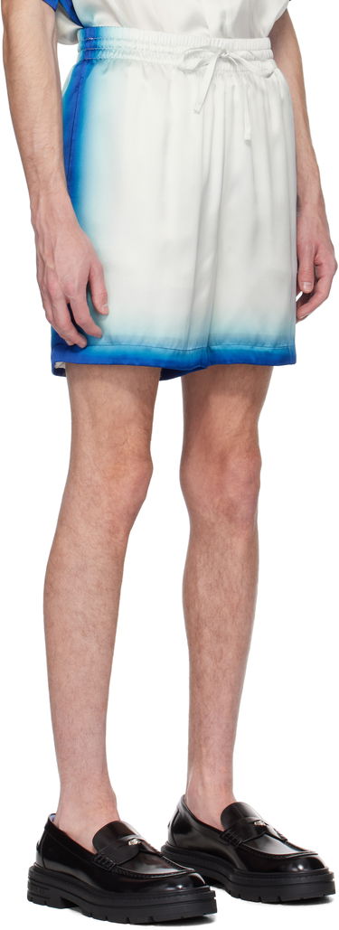 Shorts Casablanca Casablanca 'Casa Way' Skate Silk Shorts Blå | MS25-TR-012-03, 1