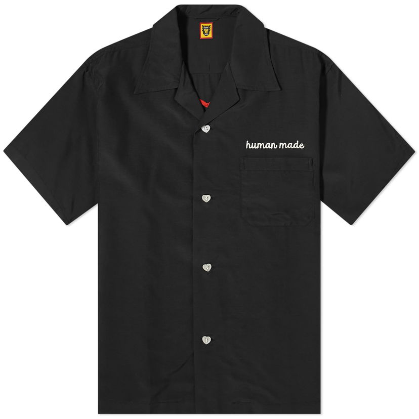 Skjorte Human Made Vacation Shirt With Short Sleeves And Chest Pocket Sort | HM27SH023-B
