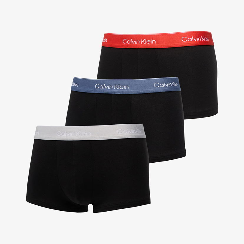 Boksere CALVIN KLEIN Calvin Klein Low Rise Trunk 3-Pack Sort | LV00NB4389 VQO