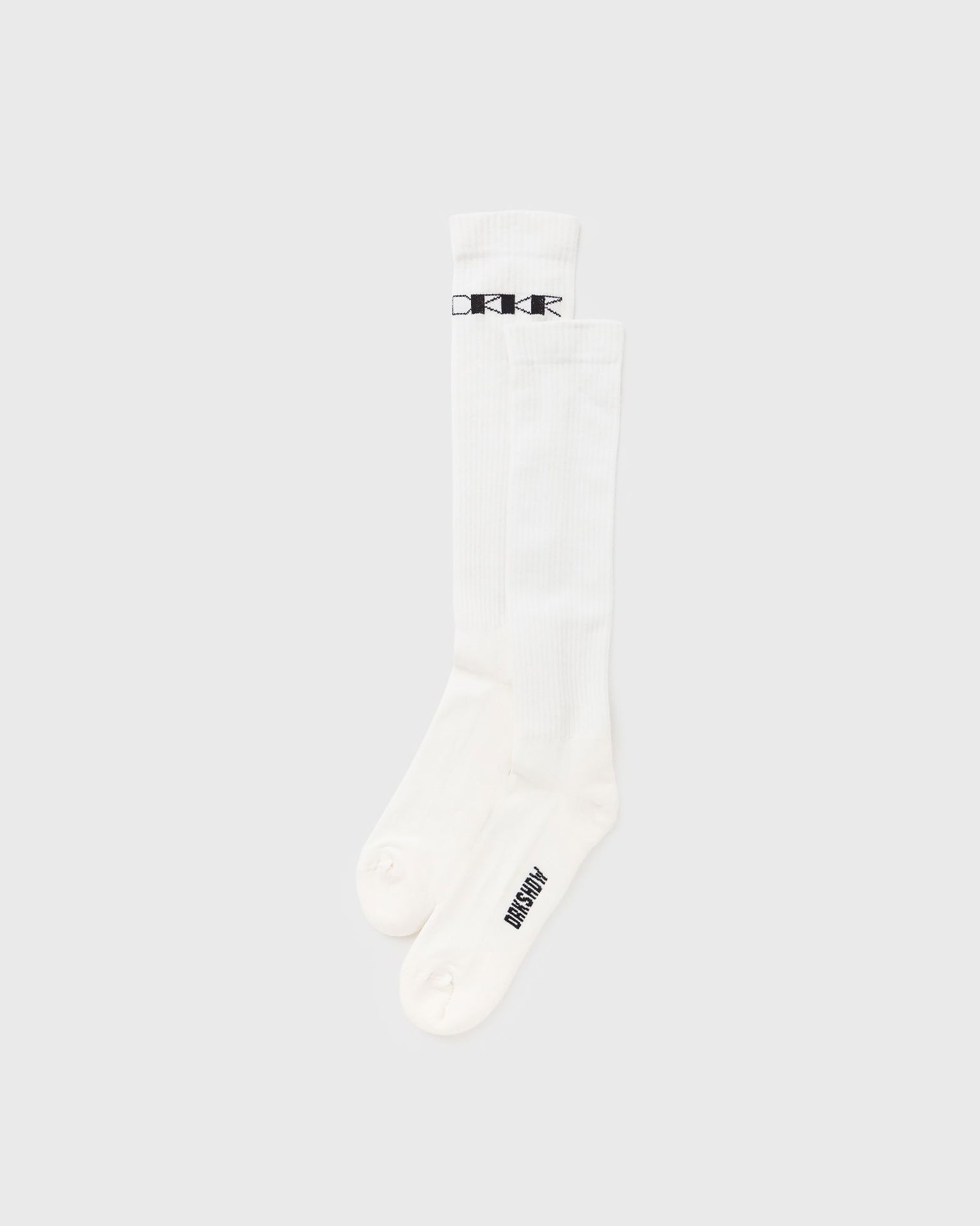 Sokker Rick Owens KNIT SOCKS -DRKSHDW KNEE HIGH SOCKS Hvid | DA01E3469-SOCKC-119, 0