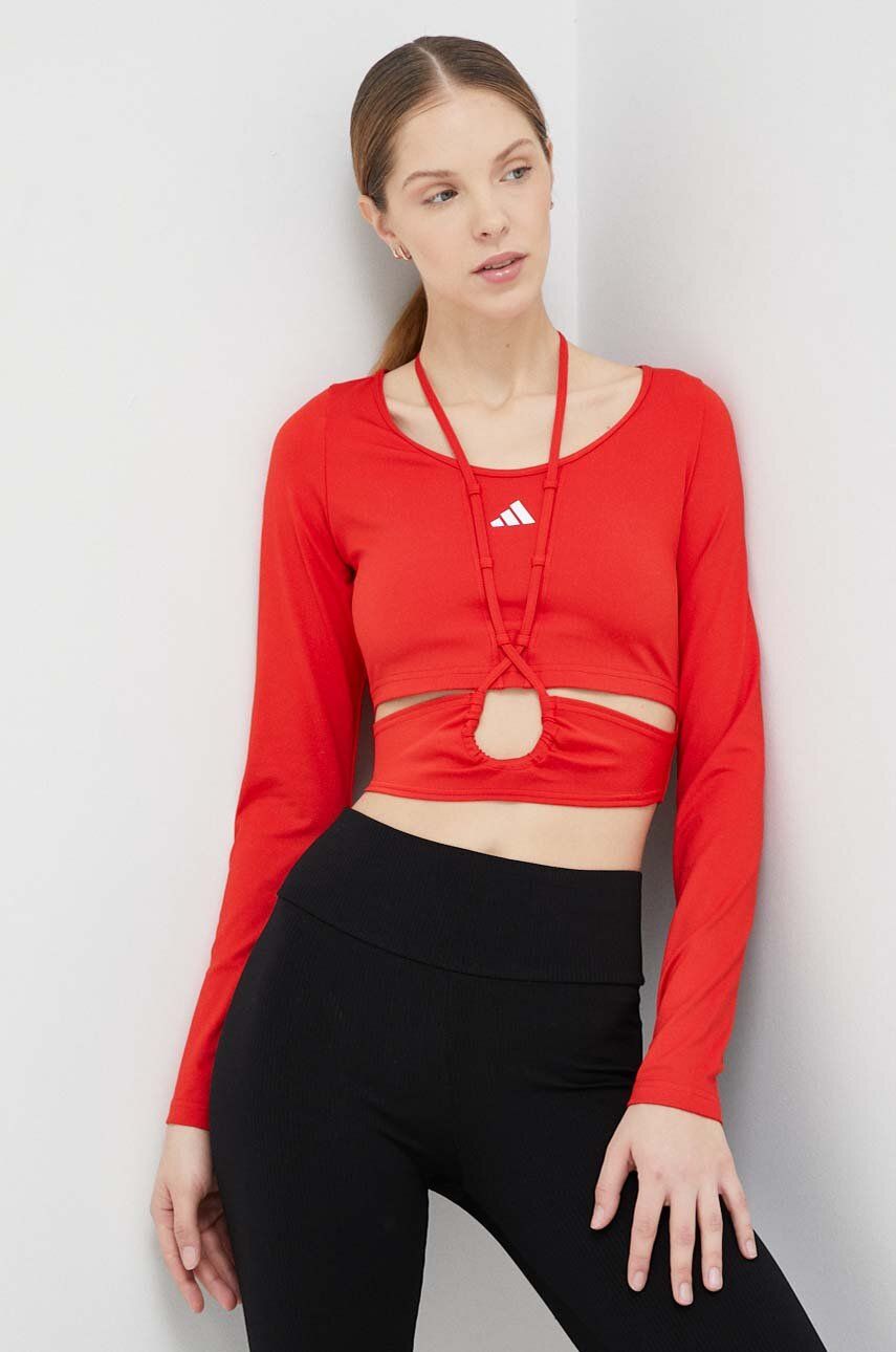Crop top adidas Performance Training Dance Top Rød | HS2328, 0