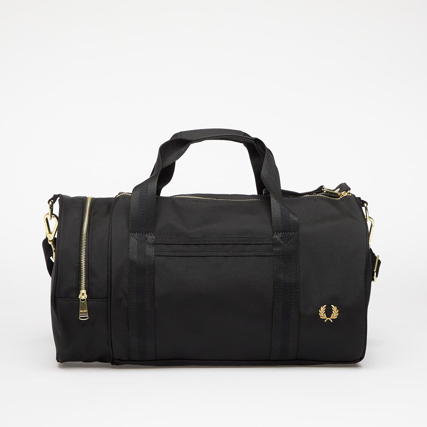 Rejsetaske Fred Perry Fred Perry Textured Nylon Barrel Bag Sort | L9257 102, 0
