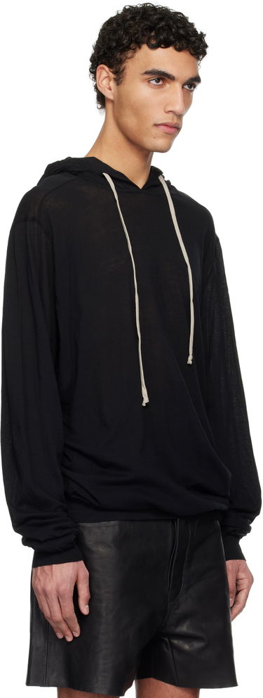Sweatshirt Rick Owens Rick Owens Hollywood Unstable Cotton Hoodie Sort | RU01E5282 UC, 1