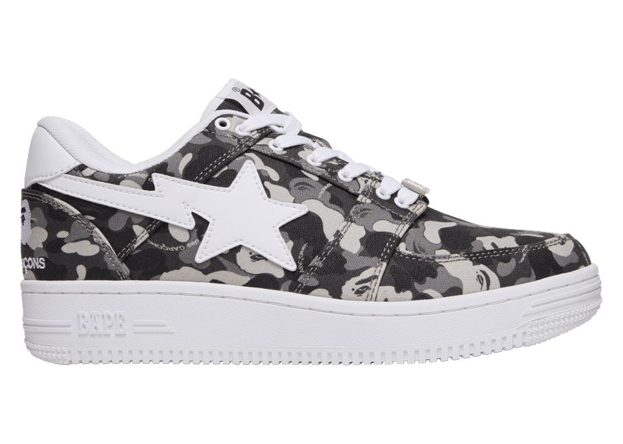 Sneakers og sko BAPE Comme Des Garcons x Bape Sta "White Camo" Grå | 191-WHT, 0