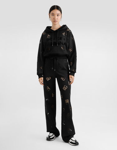 Joggingbukser Dolce & Gabbana Dolce & Gabbana Jersey Jogging Pants with DG Logo Sort | FTCYYZGDCTUN0000, 1
