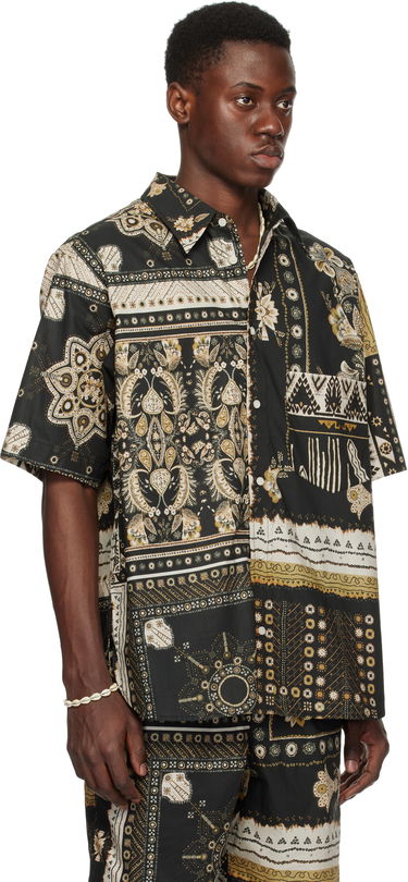 Skjorte ISABEL MARANT Isabel Marant Garlonn Patchwork Print Shirt Sort | 25PCH0216HA-C1I09H, 1