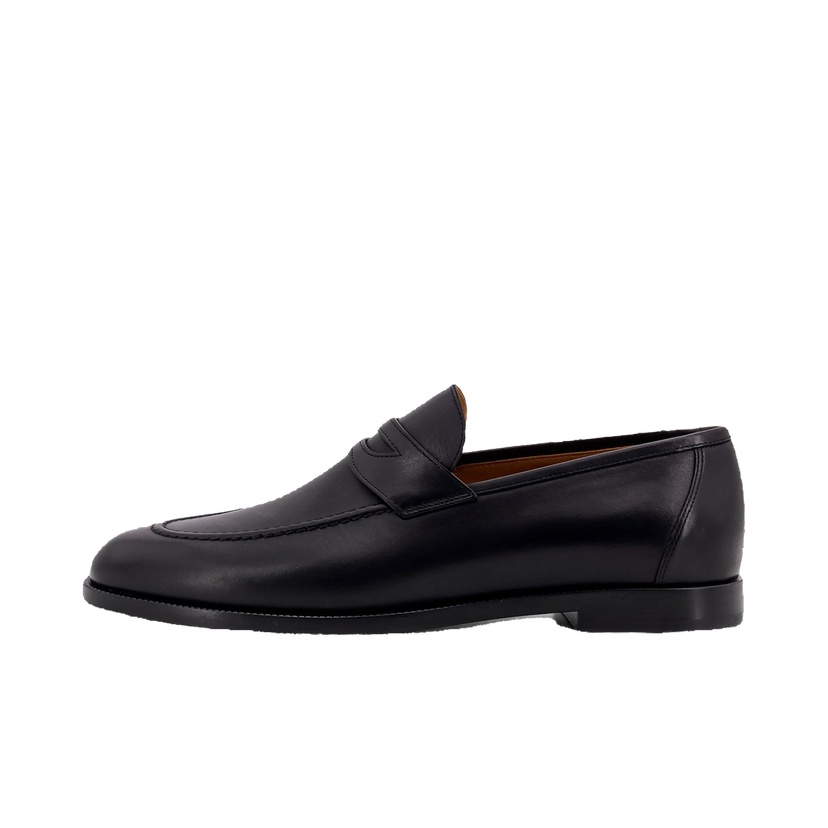 Sneakers og sko Loro Piana Black Leather Loafers Sort | FAP54288000