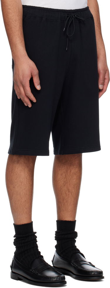Shorts Moncler Moncler Genius x FRGMT Hiroshi Fujiwara Embroidered Logo Cotton Shorts Sort | K109U8H00001M5214, 1