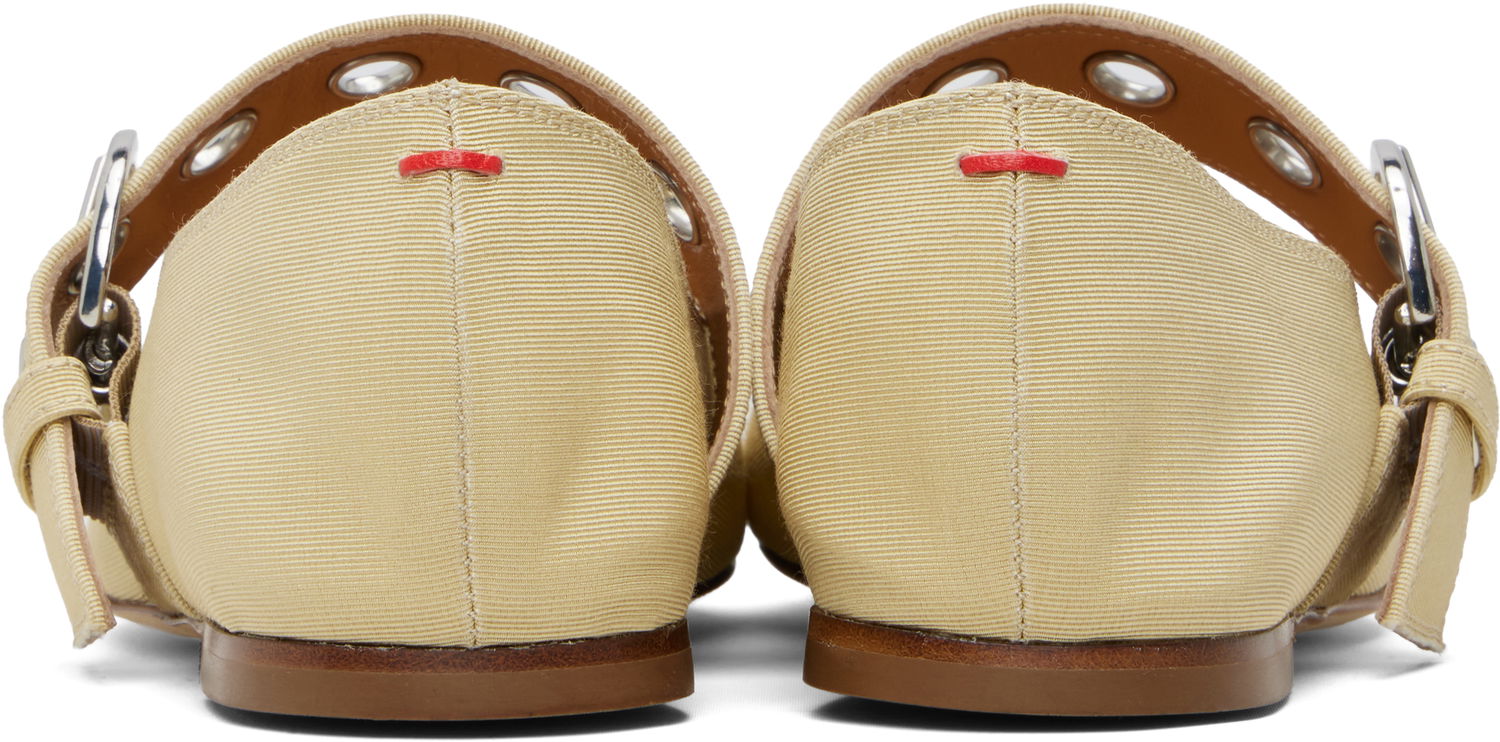 Skopleje Aeyde Aeyde Uma Eyelet Mary-Jane Ballerina Flats Beige | A11-FL-RKLS08FL159-SS25-957-069, 1