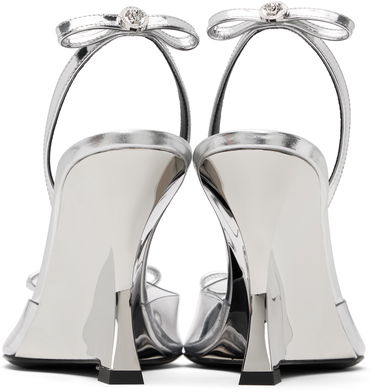 Sneakers og sko Versace Metallic Wedge Heels with Ribbon Strap Metalisk | 1016194_1A10007_2T08P, 1